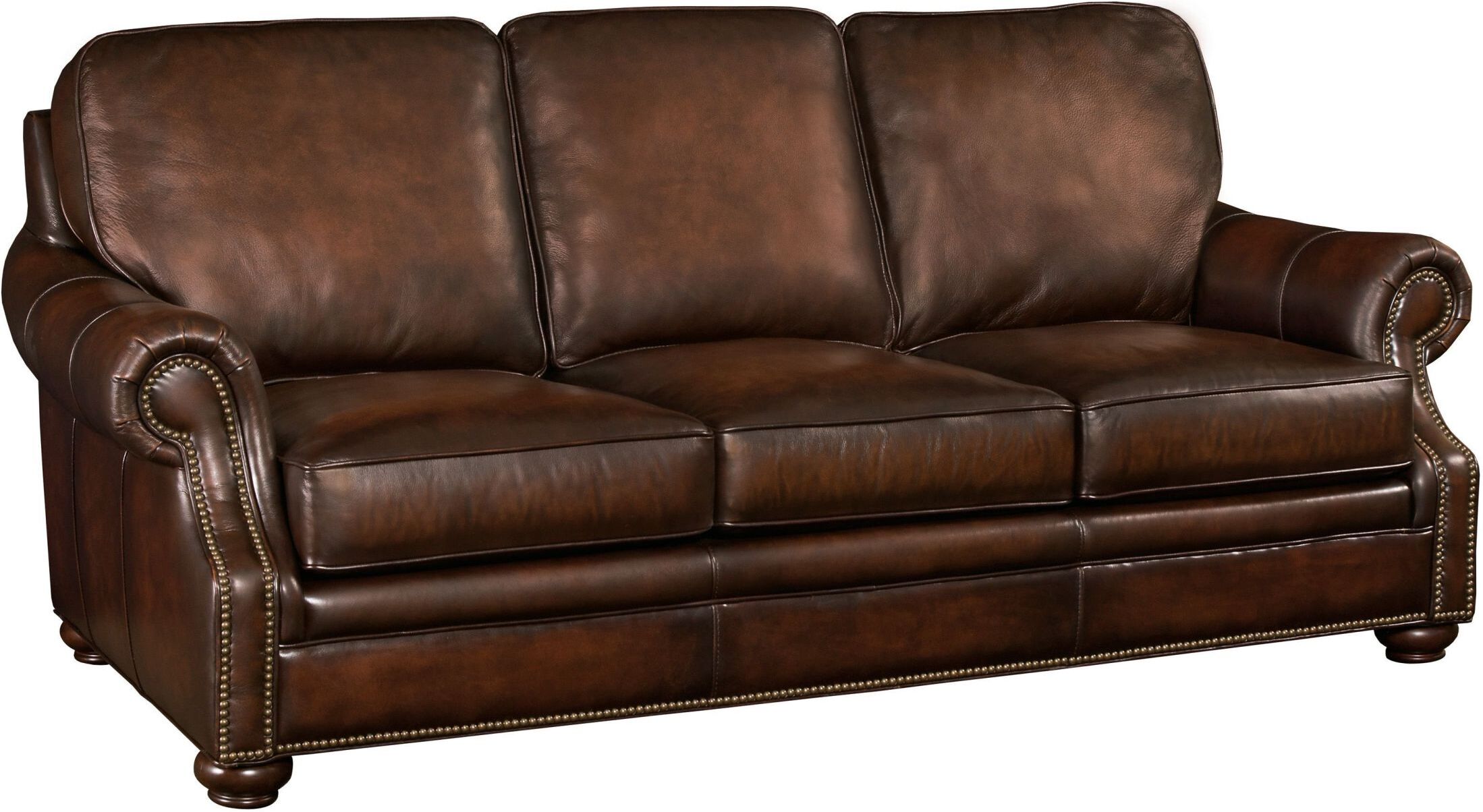 Montgomery Brown Leather Sofa By