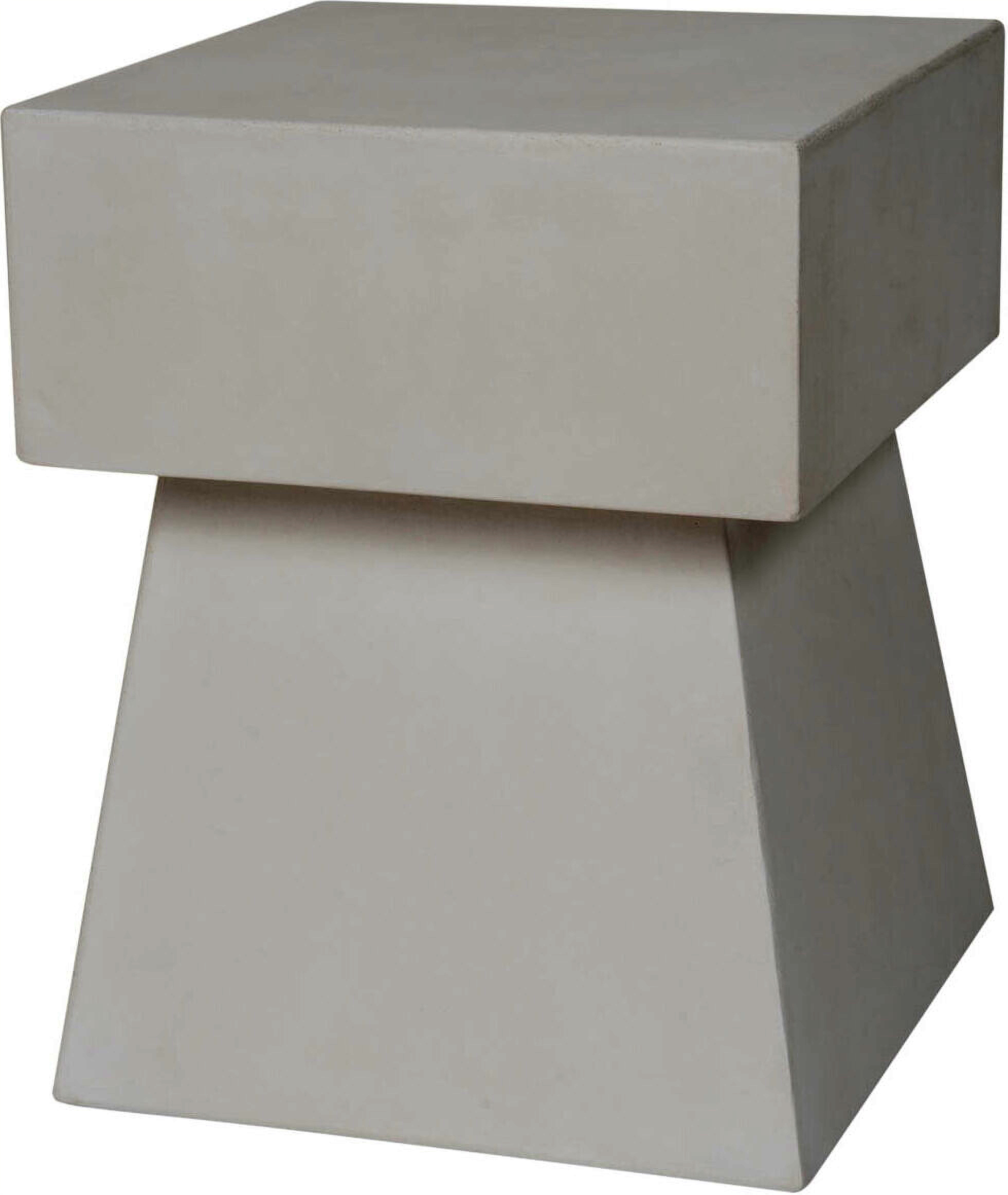 Zen Ivory Mushroom Concrete Accent Table by Safavieh 1StopBedrooms