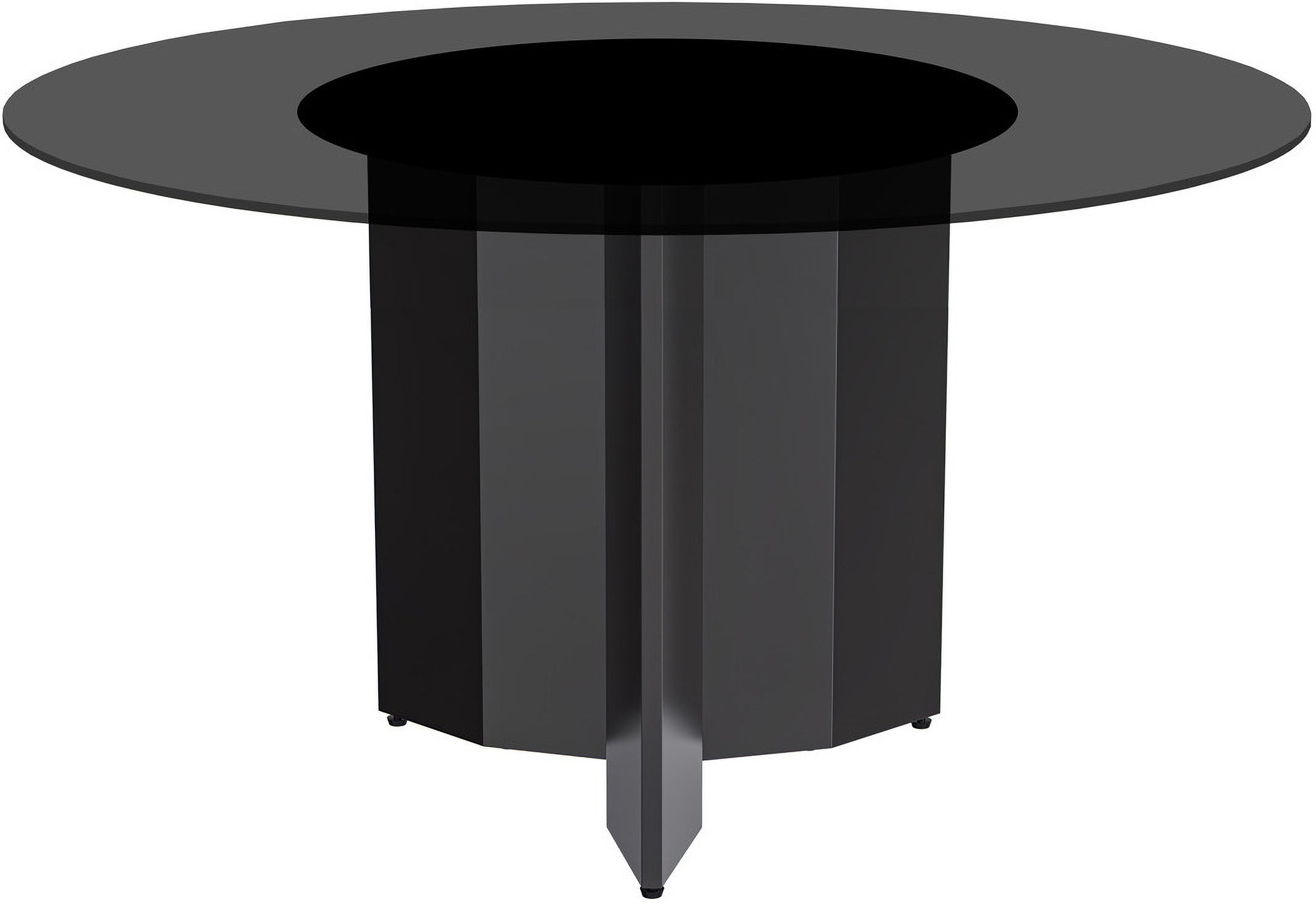 Zevro 60 Inch Round Dining Table In Black by LeisureMod | 1StopBedrooms