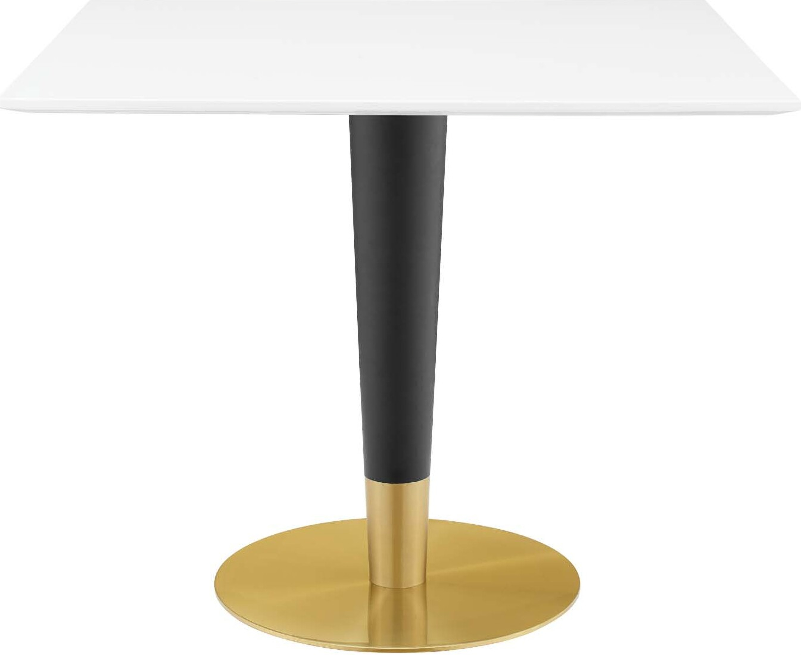 Gold square deals dining table