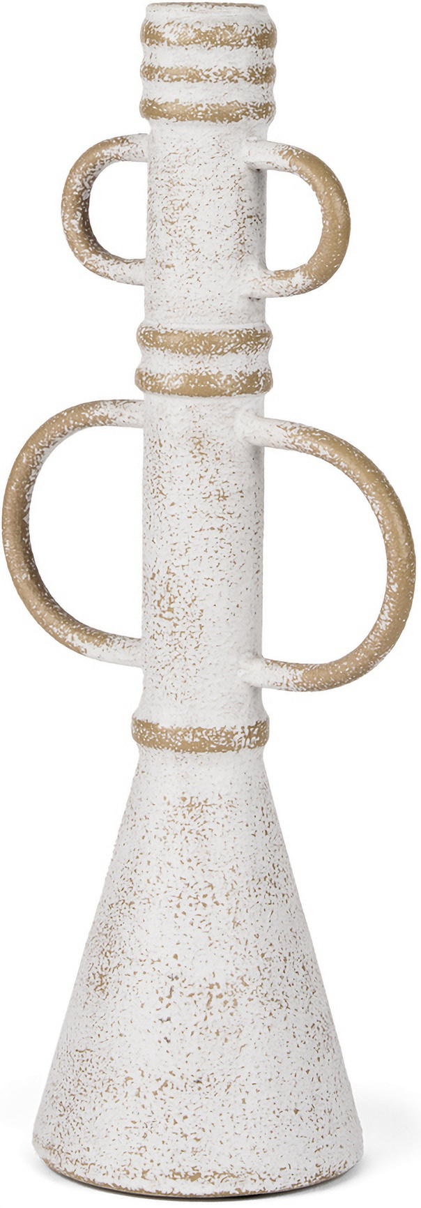 Ziva Distressed Metal Large Sculptural Object In White by Mercana ...