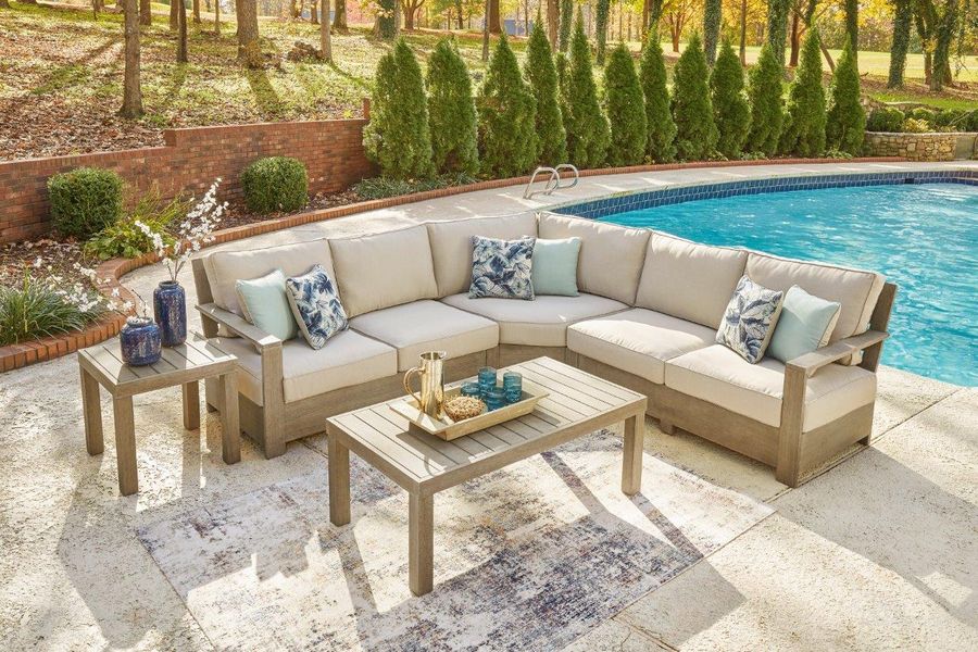 Outdoor Entertainment Area with Affordable Furniture for Small Spaces