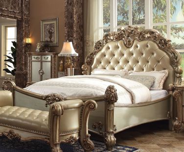 ベッドフレーム ACME FURNITURE / GRANDVIEW BED QUEEN Amazon.com: ACME Furniture Queen Bed, Velvet and Antique