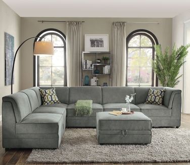 ACME Furniture  LAKEWOOD SOFA ＋ OTTOMAN LAKEWOOD OTTOMAN ACME FURNITURE