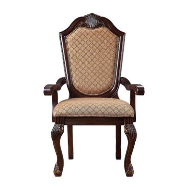 Acme Chateau De Ville Arm Chair Set Of 2 In Espresso | 1StopBedrooms