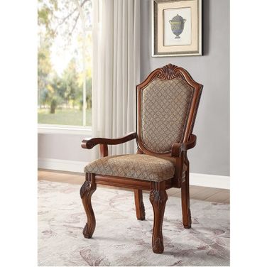 Acme Chateau De Ville Arm Chair Set Of 2 In Fabric And Acme Chateau De Ville Arm Chair Set Of 2 In Fabric And