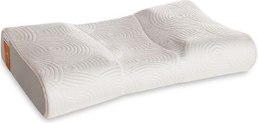 All Purpose Foam Peanut Shaped Lumbar Pillow for Neck and Back Pressure Relief In Navy