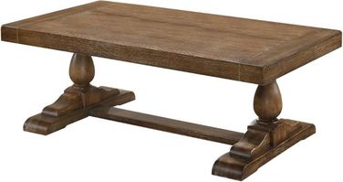 Amy 52 Inch Transitional Wood Coffee Table In Driftwood by Best