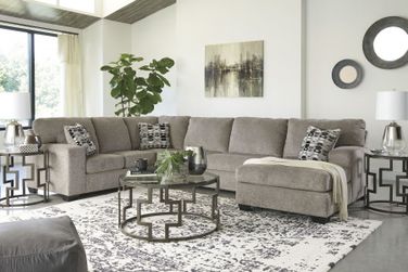 Ballinasloe 3-Piece RAF Sectional In Platinum by Ashley Furniture