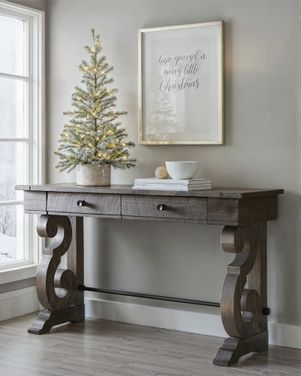 Bellamy Deep Weathered Pine Rectangular Sofa Table by Magnussen