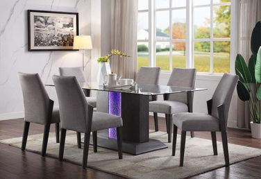 Bernice Dining Room Set Gray Oak by ACME 1StopBedrooms