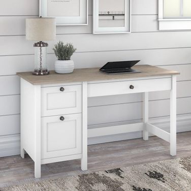 Bush Furniture Mayfield 54W Computer Desk With Drawers In