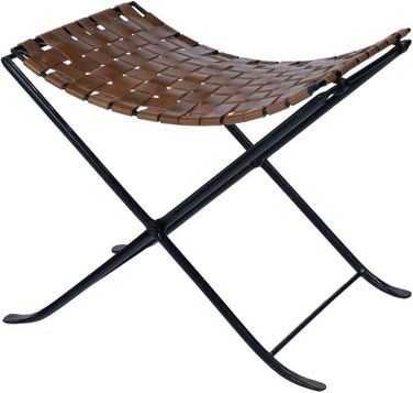 ★値下げ中★本革スツール～Woven leather stool～ 本革スツール～Woven leather stool～ スツール