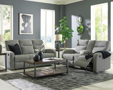 Carrigan Lane Reclining Living Room Set In Sterling by