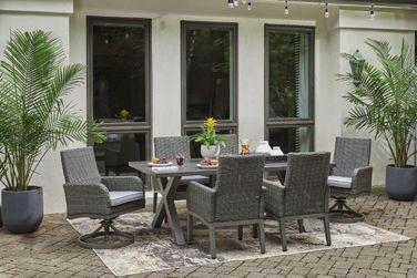 Elite Park Outdoor Rectangle Dining Table - Gray Elite Park Outdoor Rectangle Dining Table - Gray