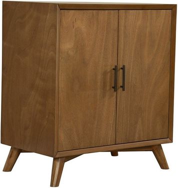 966 Alpine Furniture 966-14 Flynn Accent Cabinet Acorn Brown Finish