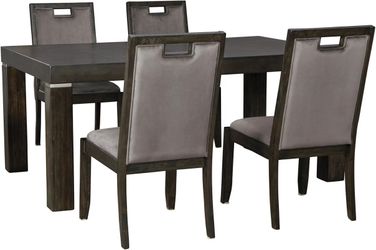 Hyndell Dark Brown Dining Room Set by Ashley Furniture 1StopBedrooms