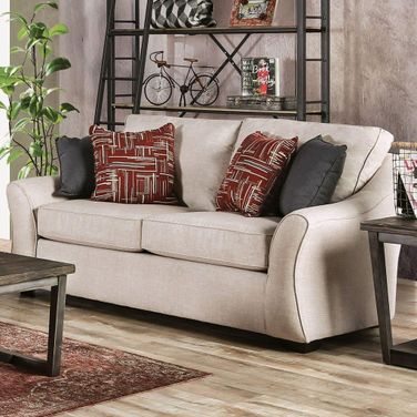 Jarrow Sofa In Ivory SM8003 LV by Furniture of America 1StopBedrooms