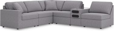 Modmax 6-Piece LAF Sectional with Audio Console In Granite