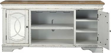 Realyn White Xl Tv Stand by Ashley Furniture 1StopBedrooms