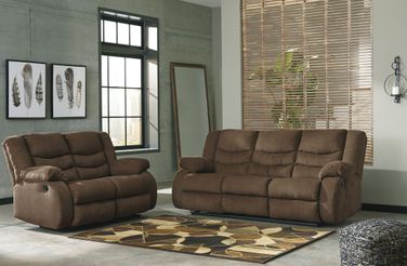 Tulen Chocolate Reclining Living Room Set
