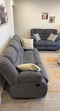 Tulen Reclining Living Room Set In Gray by Ashley Furniture