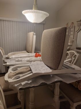 Magnolia Manor Spindle Back Swivel Counter Height Chair Set of