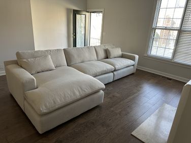 Elyza 3-Piece RAF Sectional With Chaise In Linen by Ashley