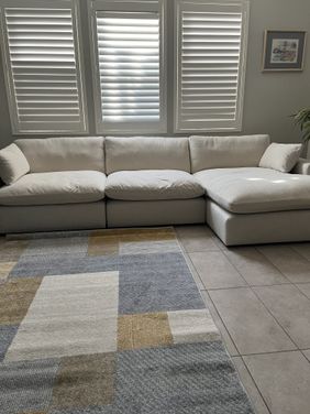 Elyza 3-Piece RAF Sectional With Chaise In Linen by Ashley