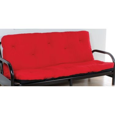Nabila Red and Black 8" Full Futon Mattress