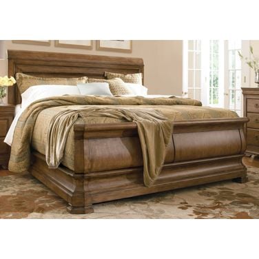 Cortina solid shop wood sleigh bed