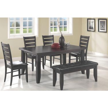 Dalila Rectangular Dining Room Set In Cappuccino