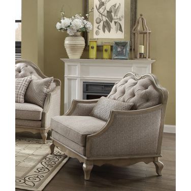 Acme Chelmsford Chair in Beige