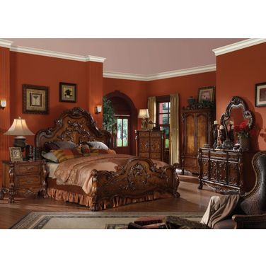 Dresden Cherry Oak Panel Bedroom Set