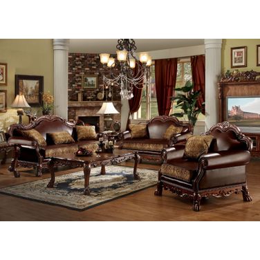 Dresden Brown Chenille Living Room Set