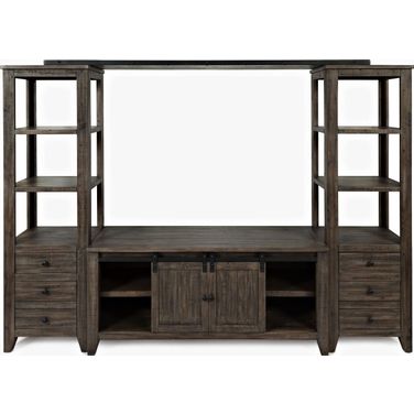 Madison County Entertainment Center with 60'' TV Console In Brown