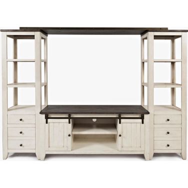 Madison County Entertainment Center with 60'' TV Console In Vintage White