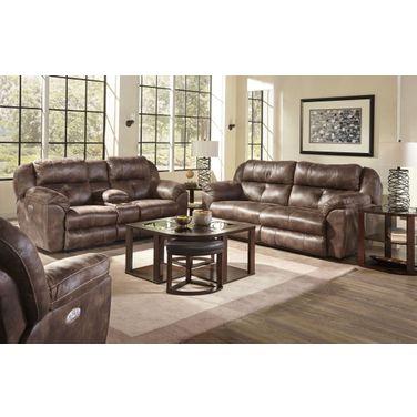 Ferrington Dusk Power Lay Flat Reclining Living Room Set