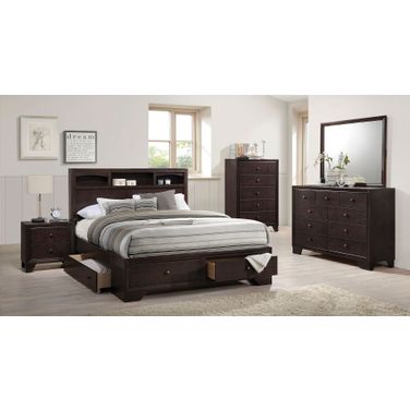 Madison II Bookcase Storage Bedroom Set