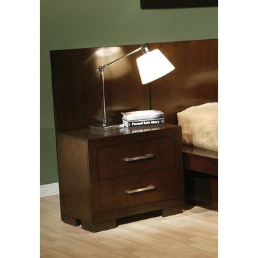 Jessica Nightstand Panels Cappuccino Set of 2