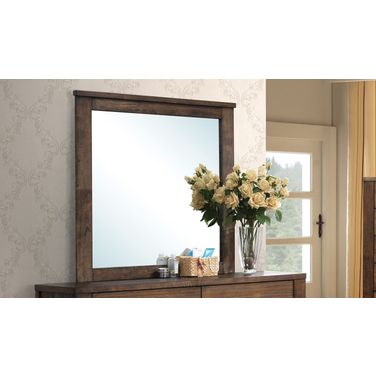 Acme Merrilee Landscape Mirror in Oak