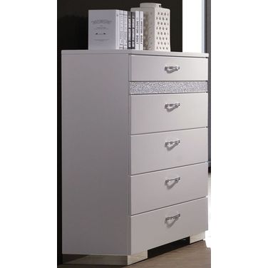 Naima Ii White High Gloss Chest