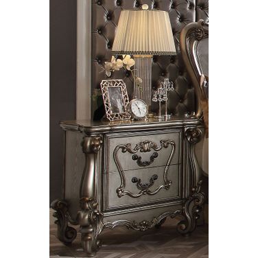 Versailles Antique Platinum Nightstand