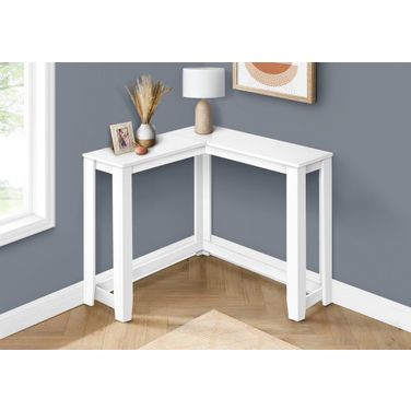 36 Inch White Corner Console I 3656