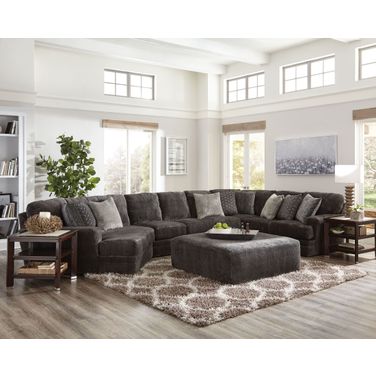 Mammoth Smoke LAF Piano Wedge Sectional