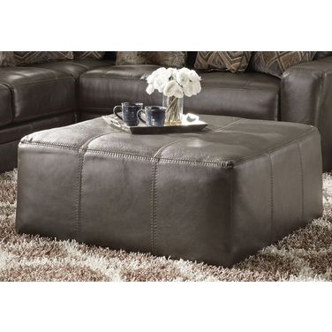 Denali Steel Cocktail Ottoman
