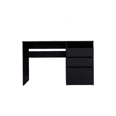 47 Inch Computer Desk with Three Drawers In Black