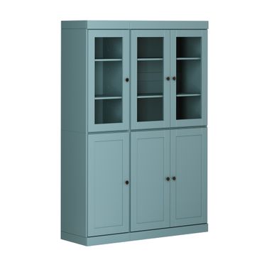 48.5 Inch Pantry Cabinet with Shaker and 2-Drawers In Aqua