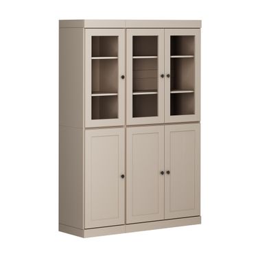48.5 Inch Pantry Cabinet with Shaker and 2-Drawers In Beige