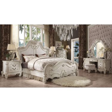 Acme Versailles Bedroom Set in Bone White